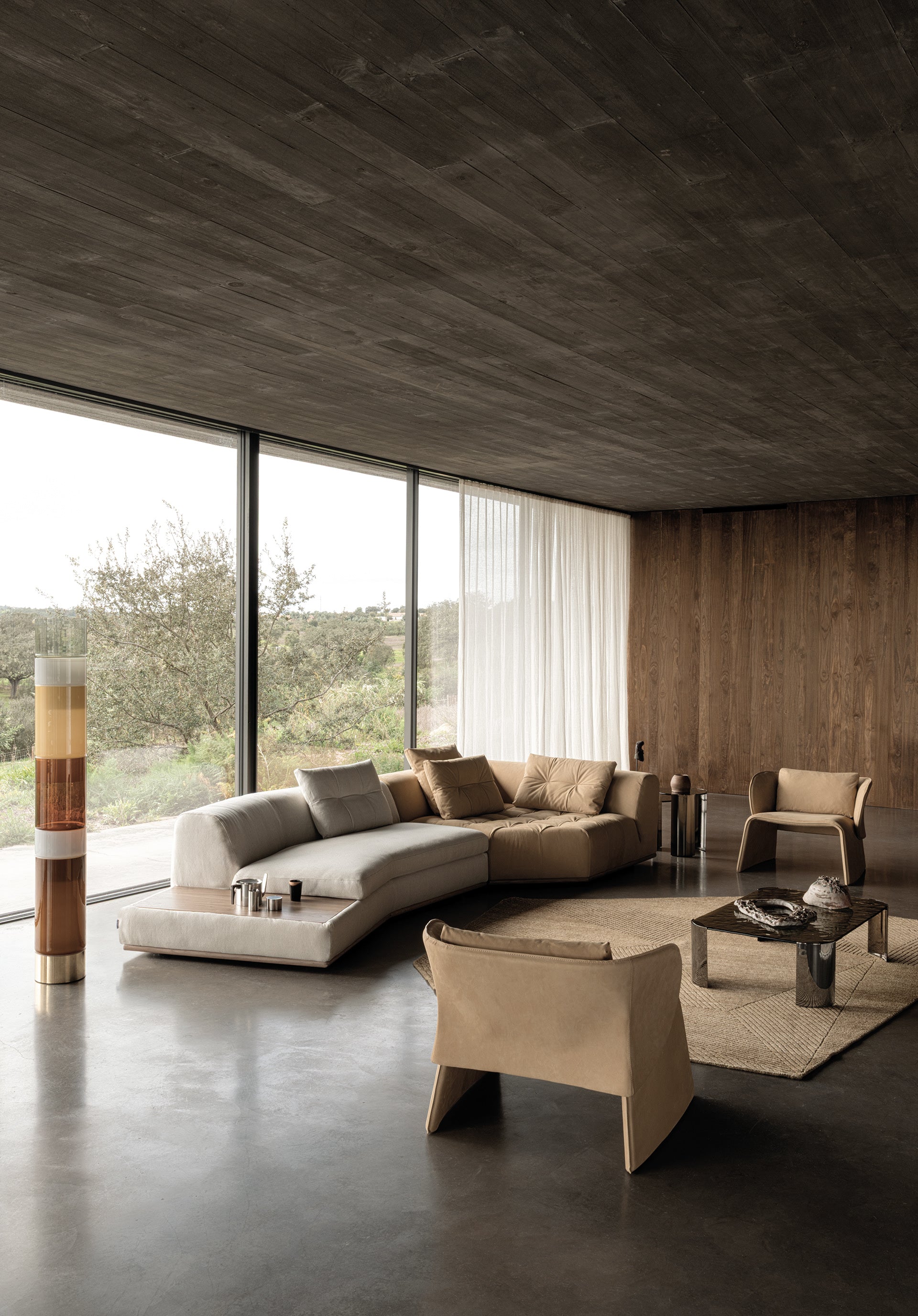 Composizione modulare divano Montgomery di Cierre1972 in ambientazione living contemporanea