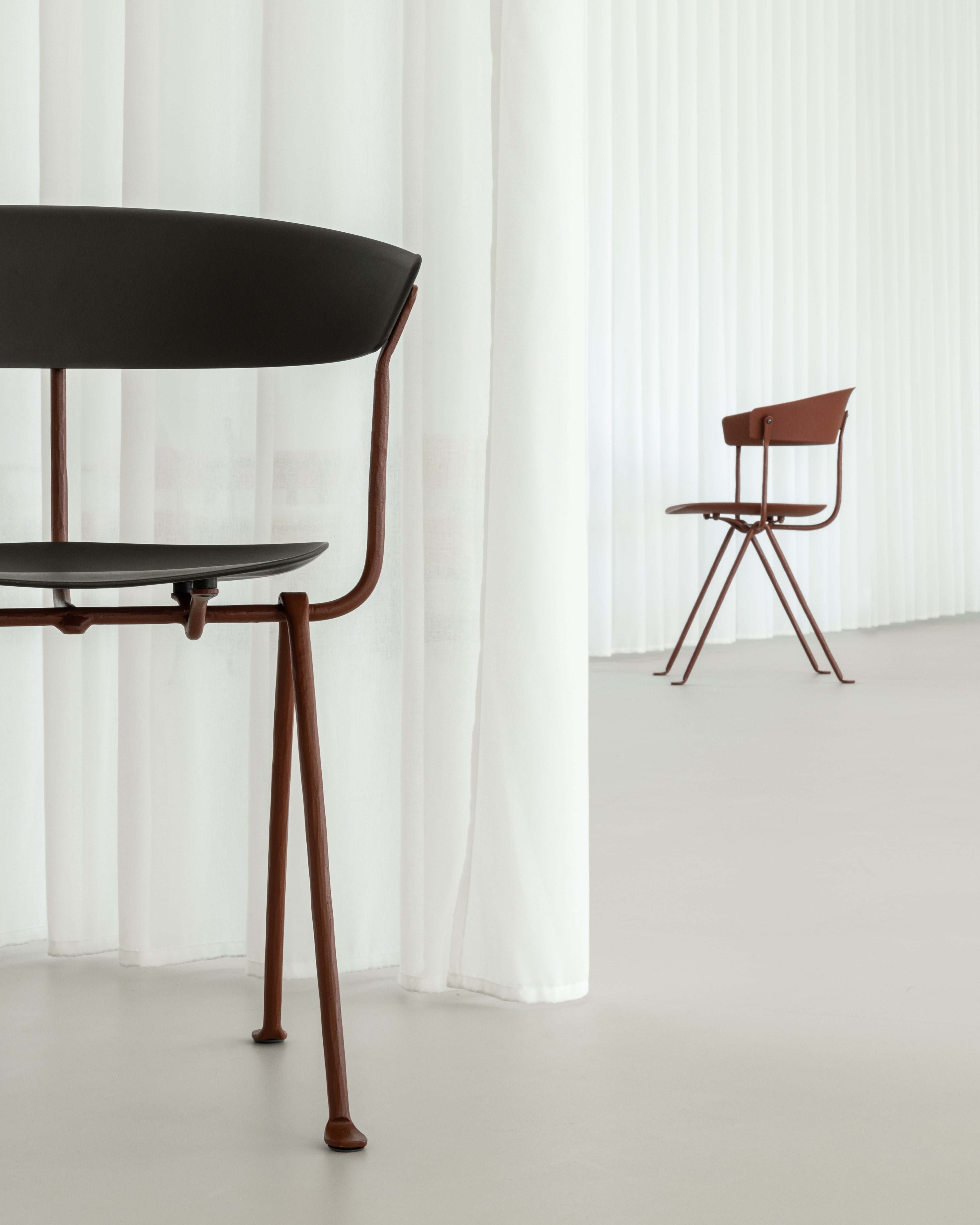 Officina poltroncina in ferro forgiato