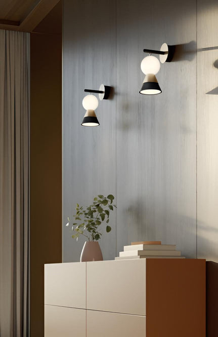 Bozu Applique – Lampada da parete LED in vetro di Murano