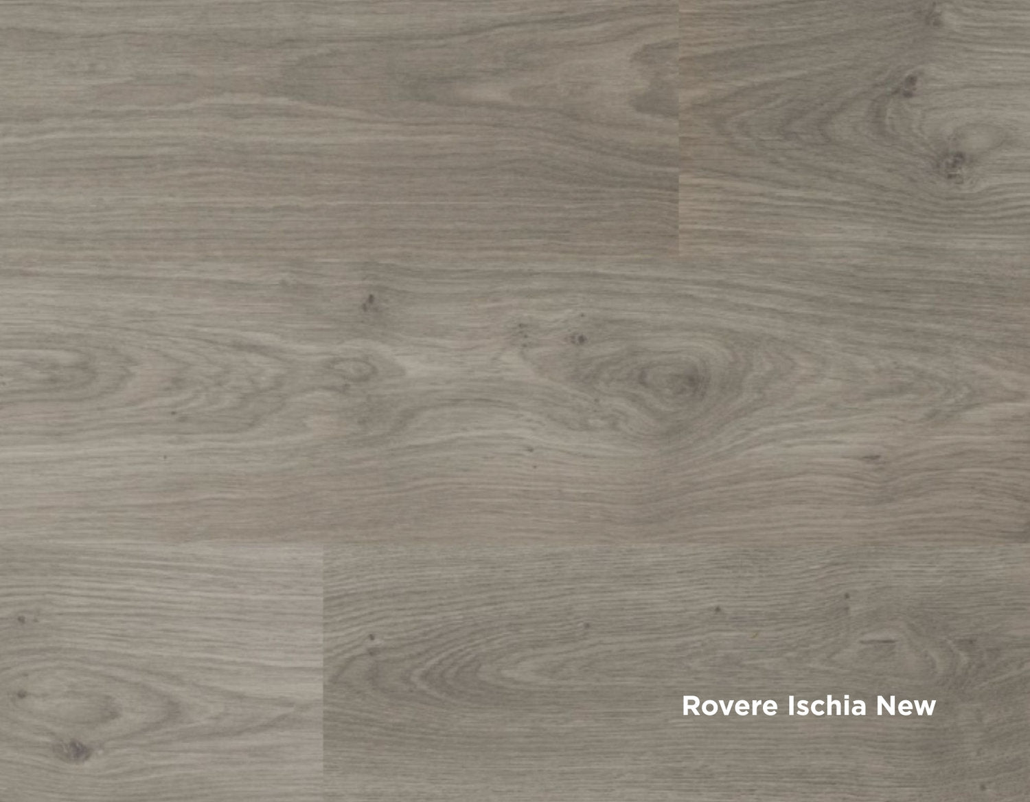 Pavimento laminato Skema Rovere Ischia New, legno grigio-fumo con venature ampie e tono moderno.