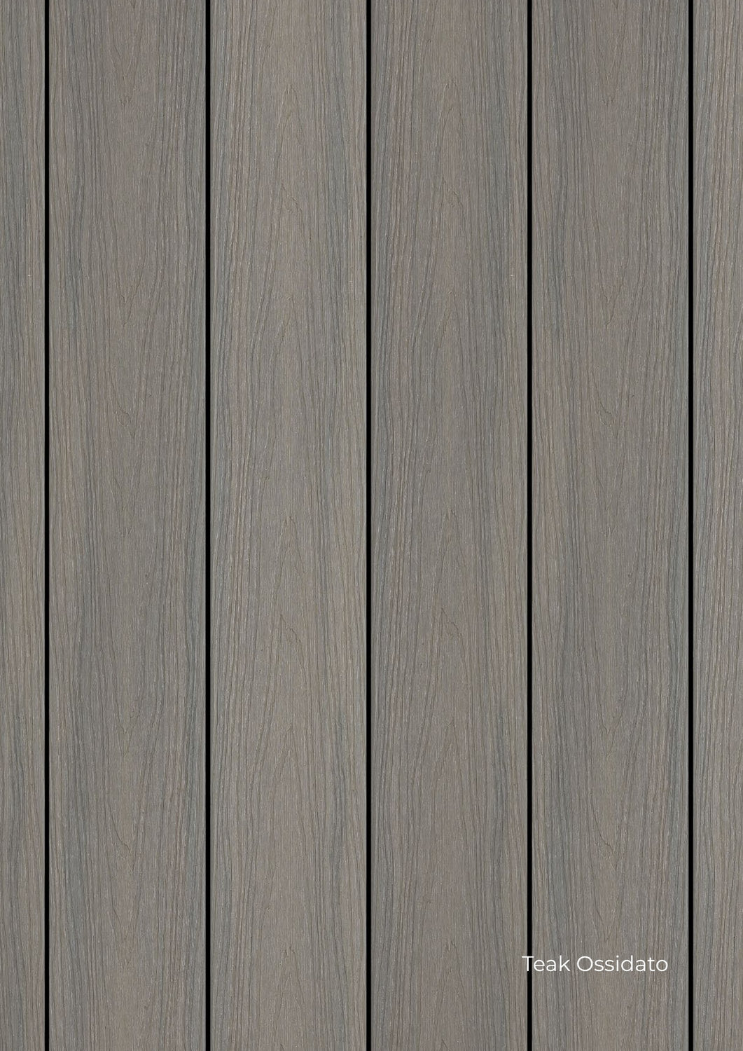 Pavimento esterno WPC Skema Real teak ossidato, decking effetto legno resistente per giardini e dehor