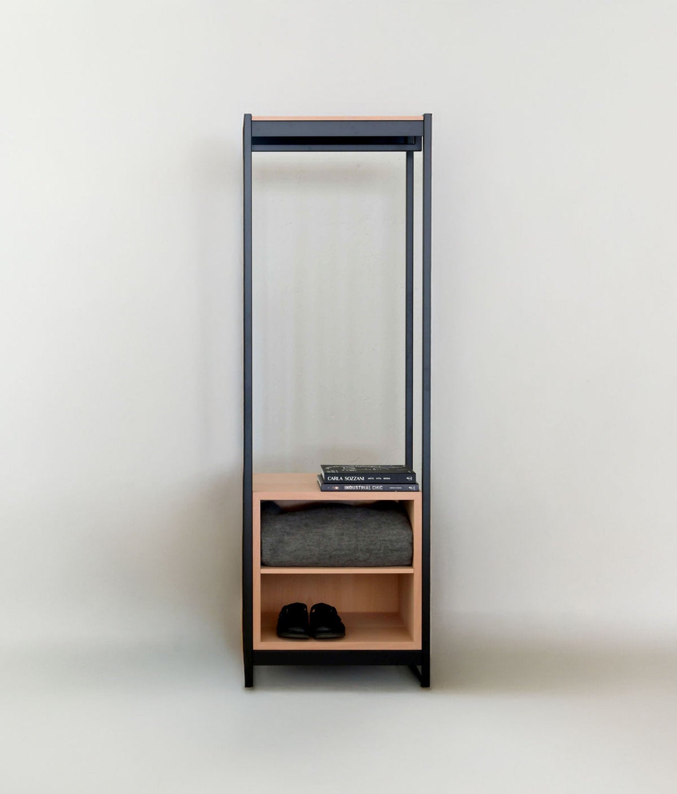 Vestia Medium xam appendiabiti modulare con box legno per accessori scarpe e oggetti personali