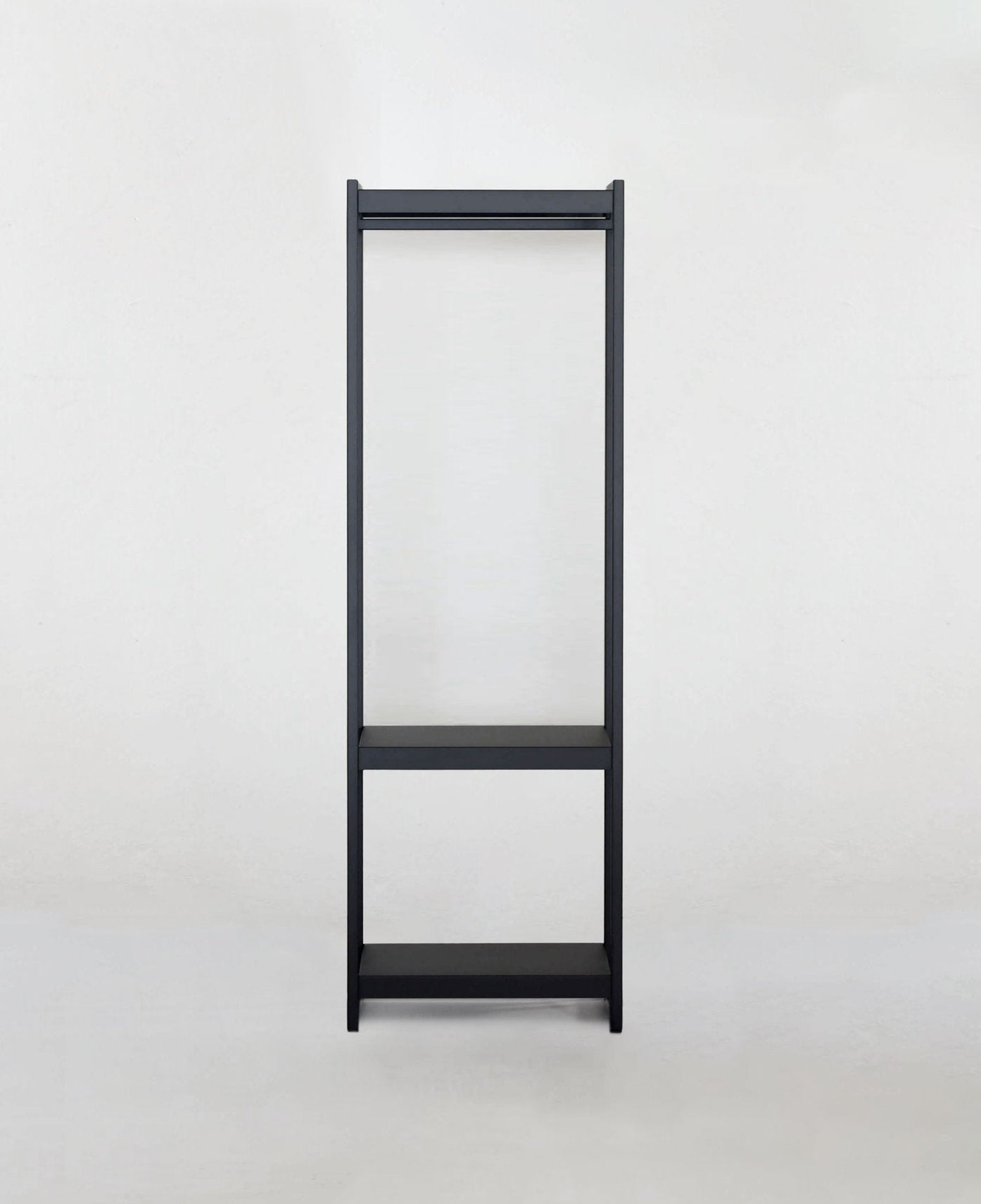 Vestia Medium xam modulo appendiabiti componibile ferro verniciato con tre ripiani lamiera