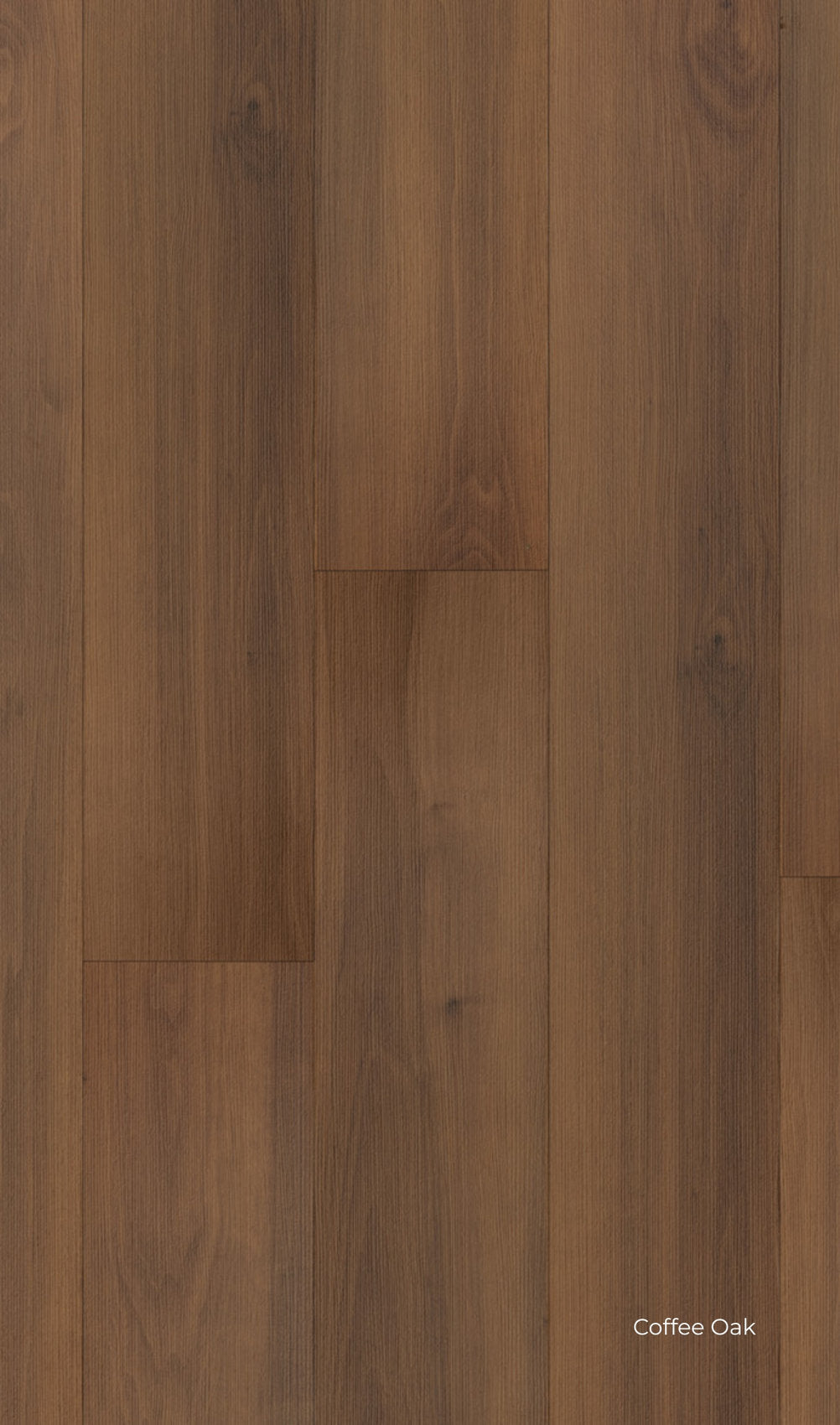 Pavimento in laminato con finitura effetto legno caldo, tonalità Coffee Oak della linea Skema Facile