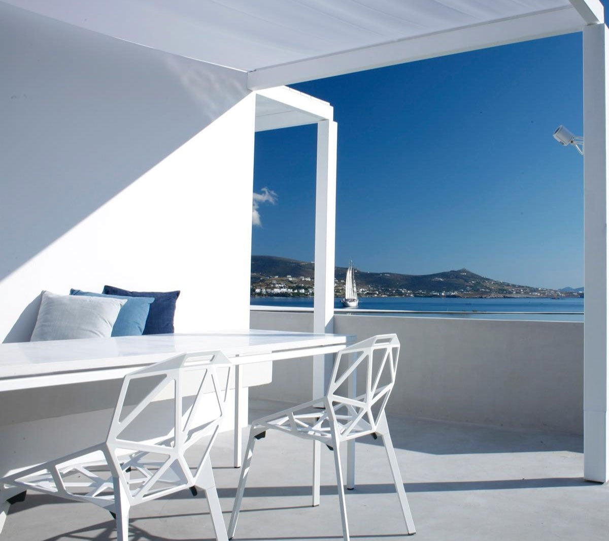 sedia chair one bianca al mare
