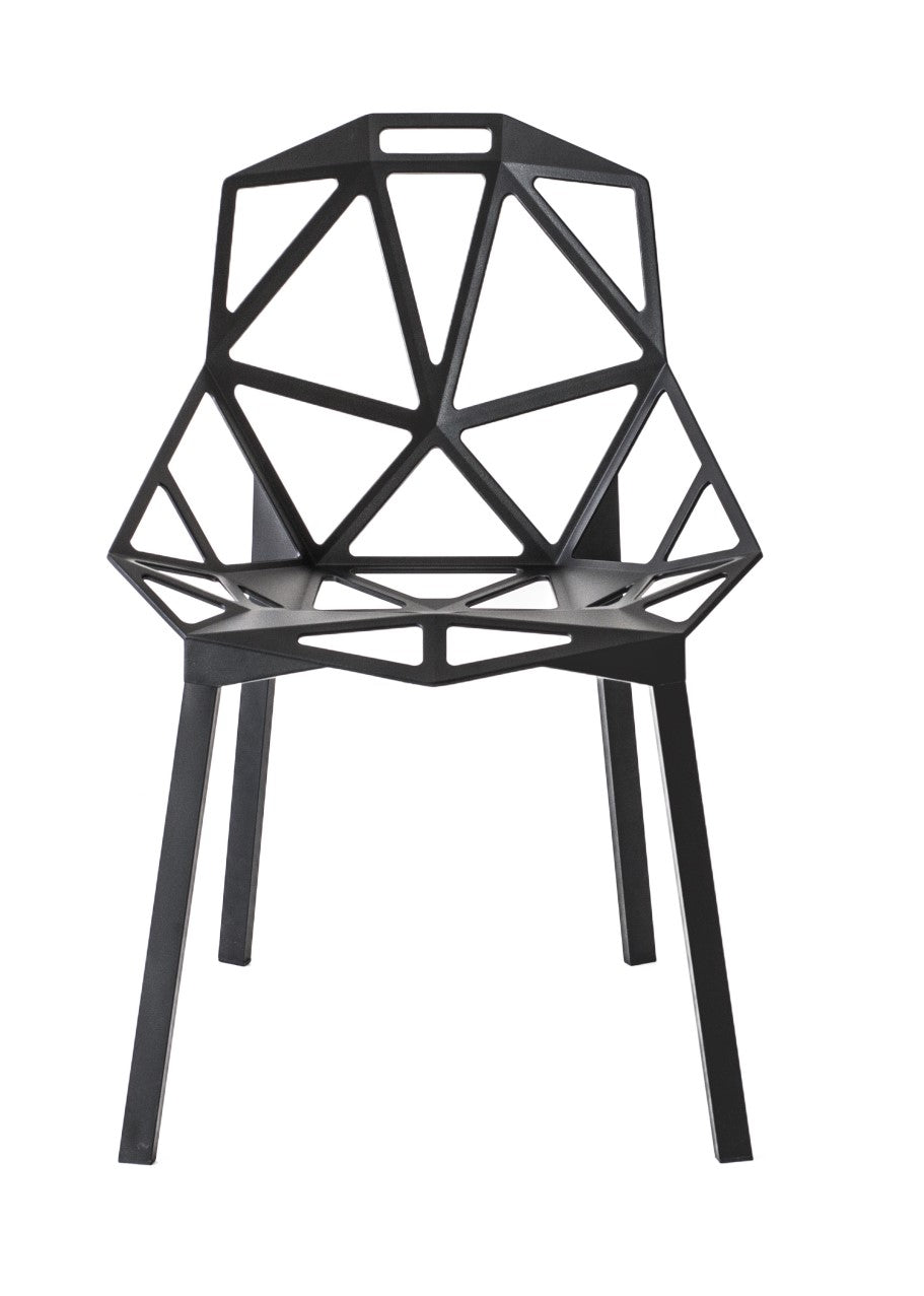 sedia magis in alluminio nera