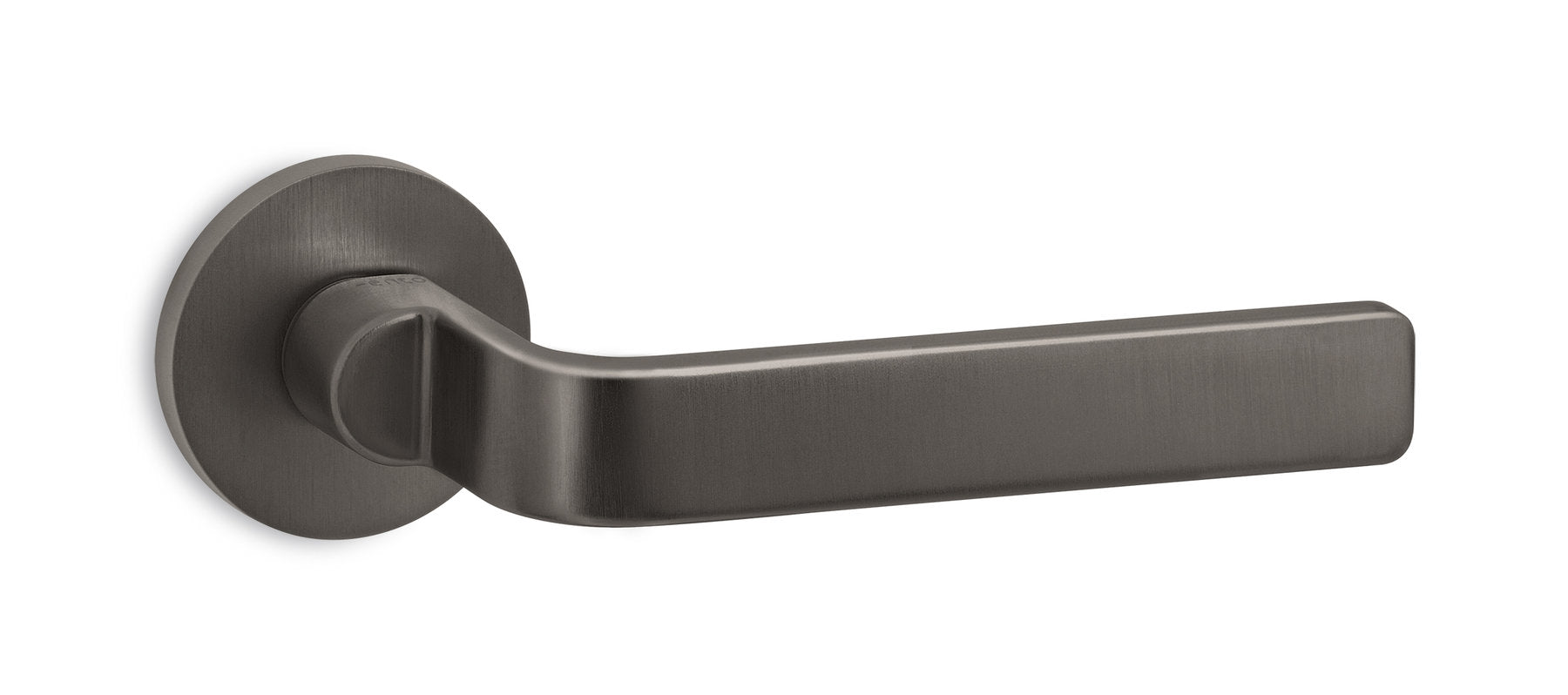 Maniglia Zai Ento finitura Carbonio satinato H-Finish per porte interne di design