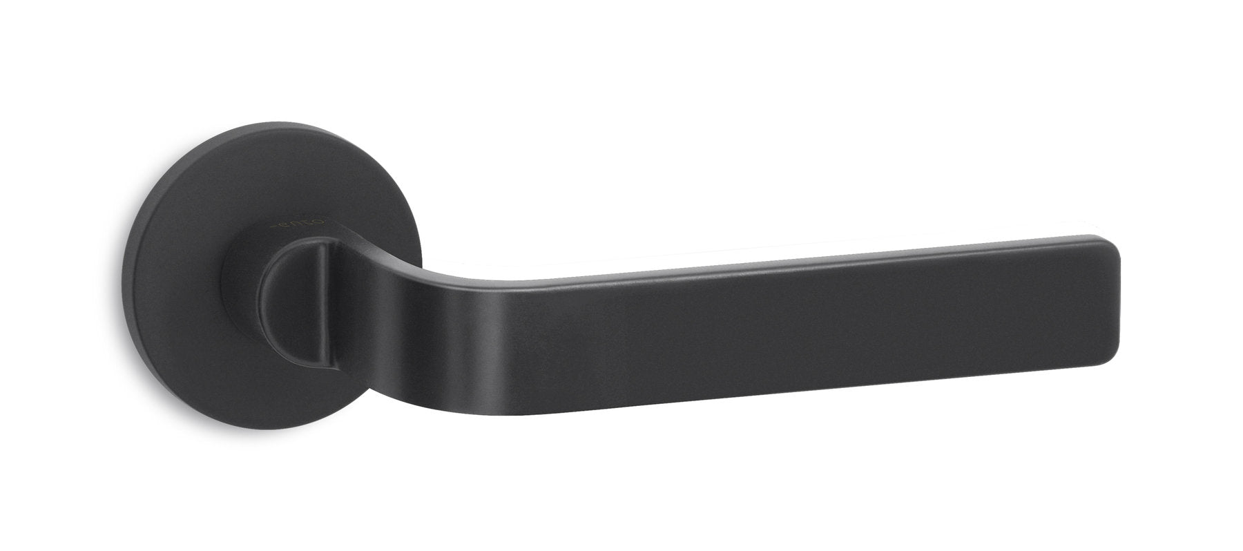 Maniglia Zai Ento nero opaco S-Coating per porte interne contemporanee