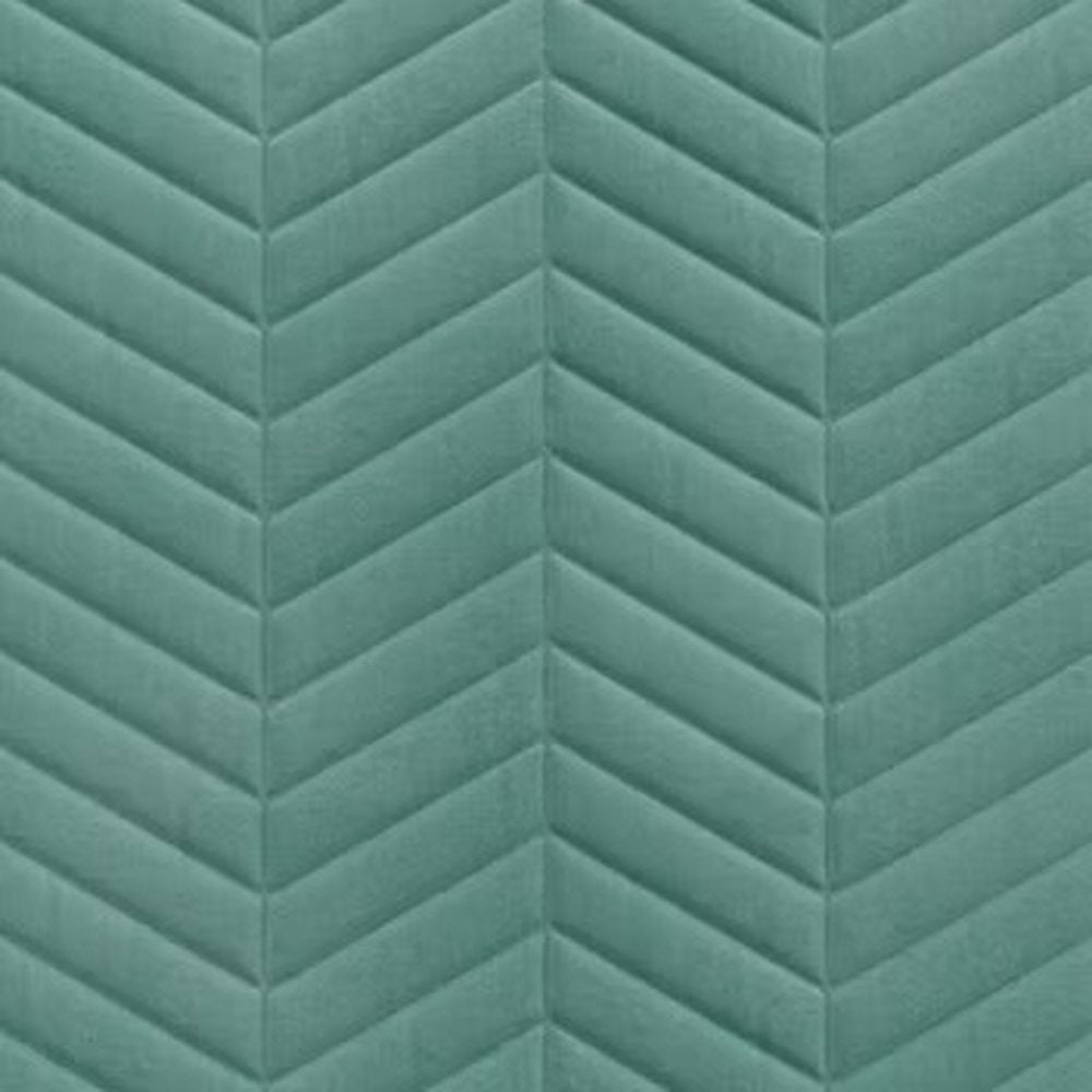 Dettaglio texture pannello fonoassorbente verde Alice Fonolab geometria spigato tessuto Trevira CS