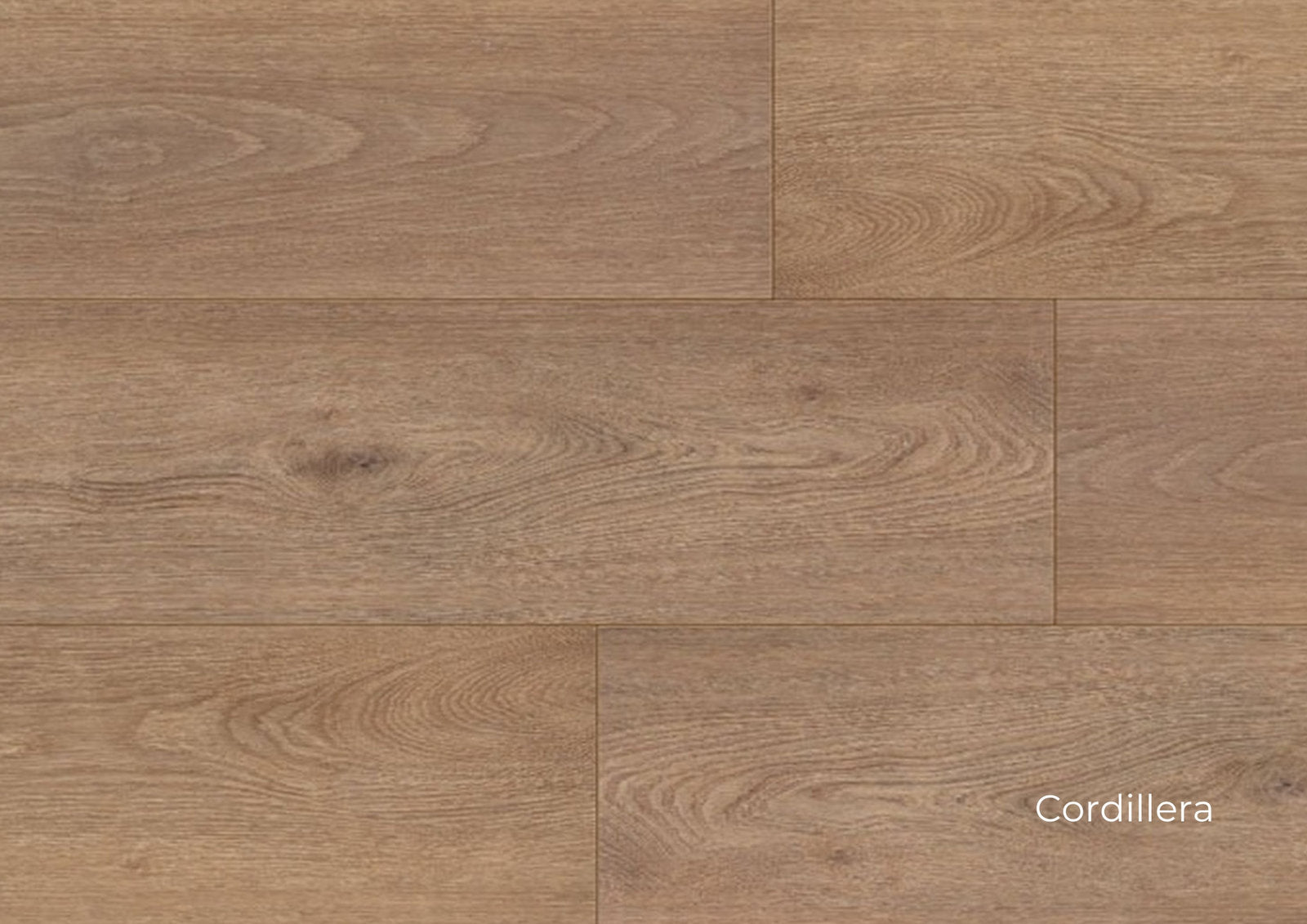 Pavimento SPC Flow+ XL decoro Cordillera, maxi doga effetto legno tortora caldo