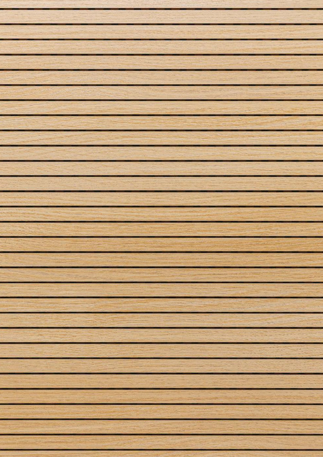 Doghe e pannelli acustici a parete SONORA by Skema fresatura 14/2 finitura legno chiaro