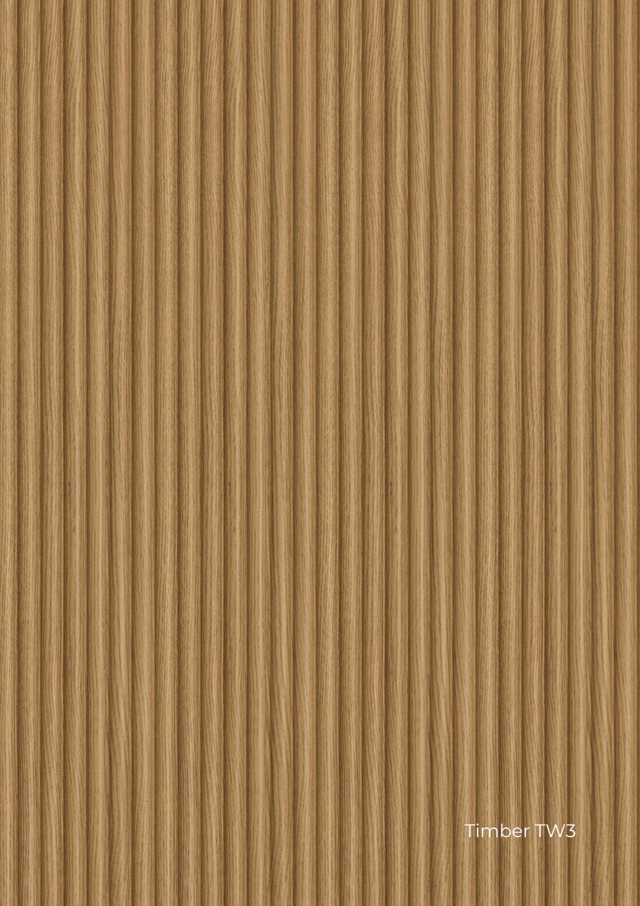 Rivestimento parete cannettato arrotondato Skema Tech Wall Timber TW3 effetto legno per pareti e soffitti continui