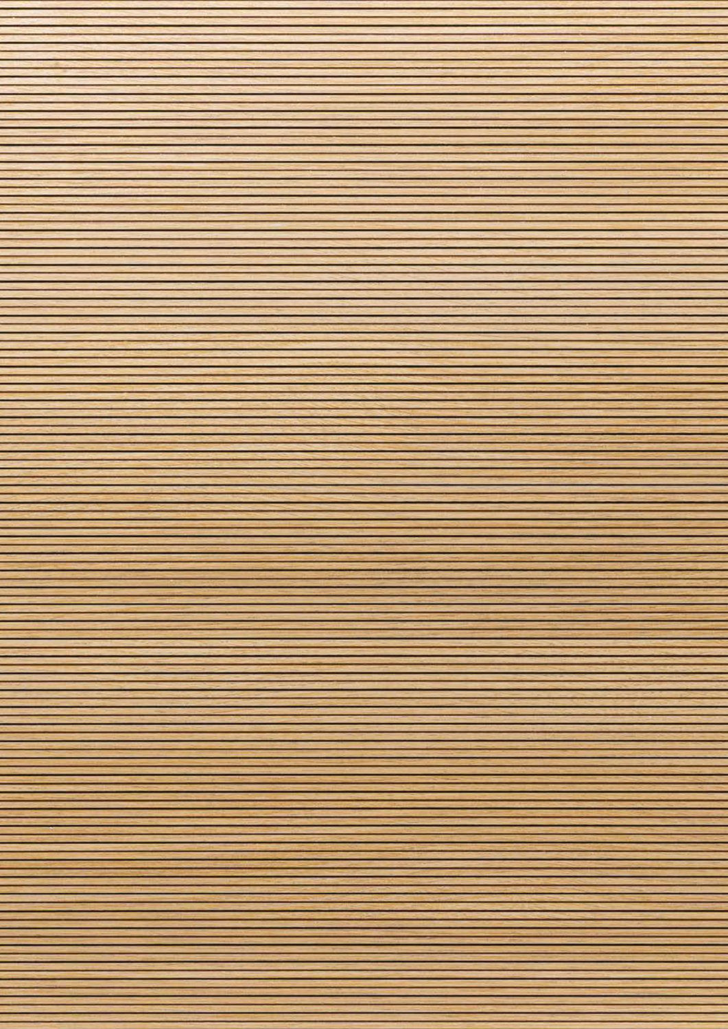 Pannelli acustici in legno Microriga Skema SONORA con fresatura millimetrica per assorbimento suono