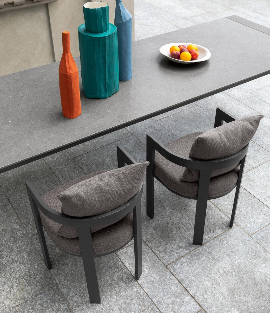 Set tavolo e sedie outdoor Talenti Argo Alu in alluminio per terrazza o giardino contemporaneo