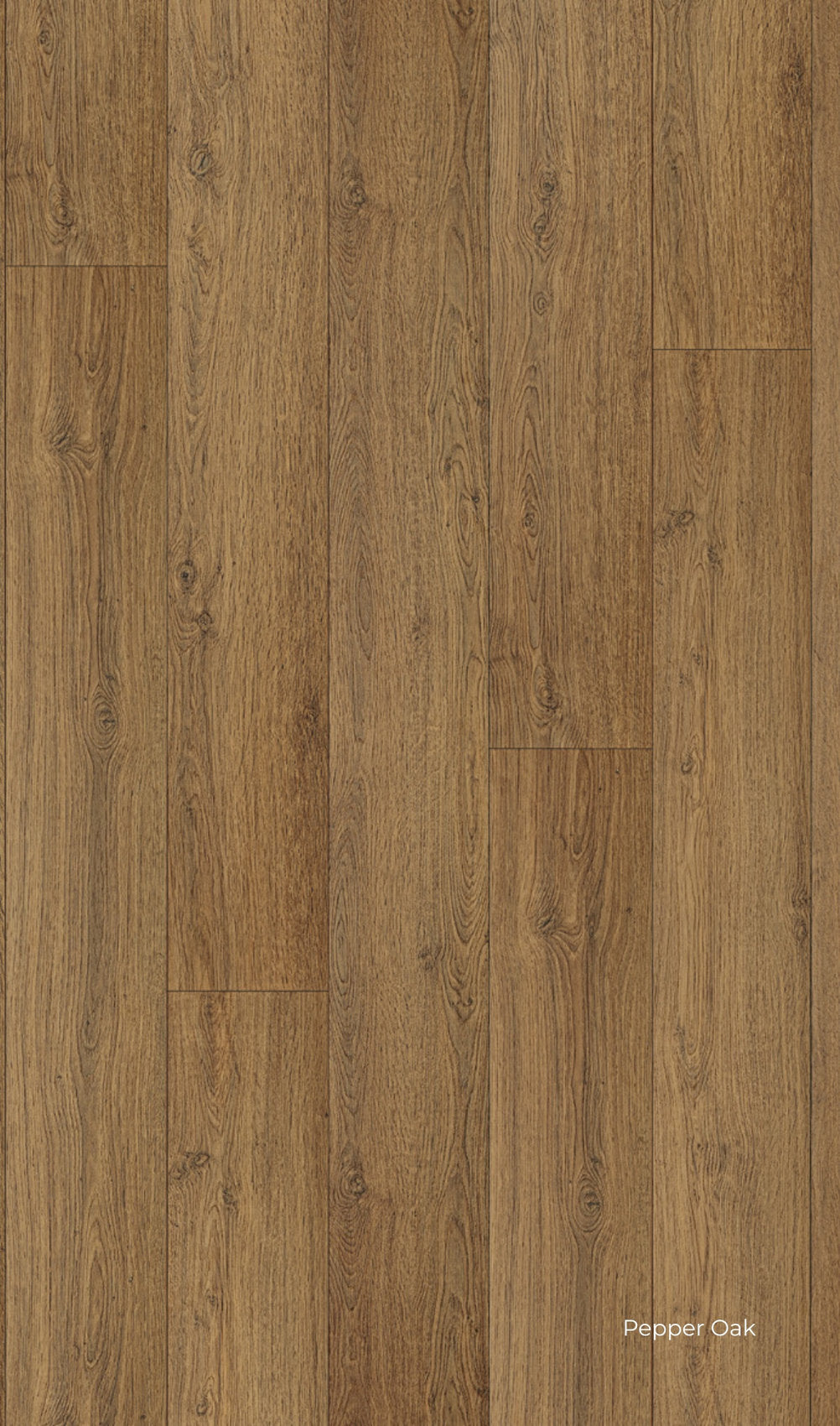 Pavimento laminato rovere intenso Skema Prestige L Pepper Oak con nodi marcati per ambienti residenziali e horeca
