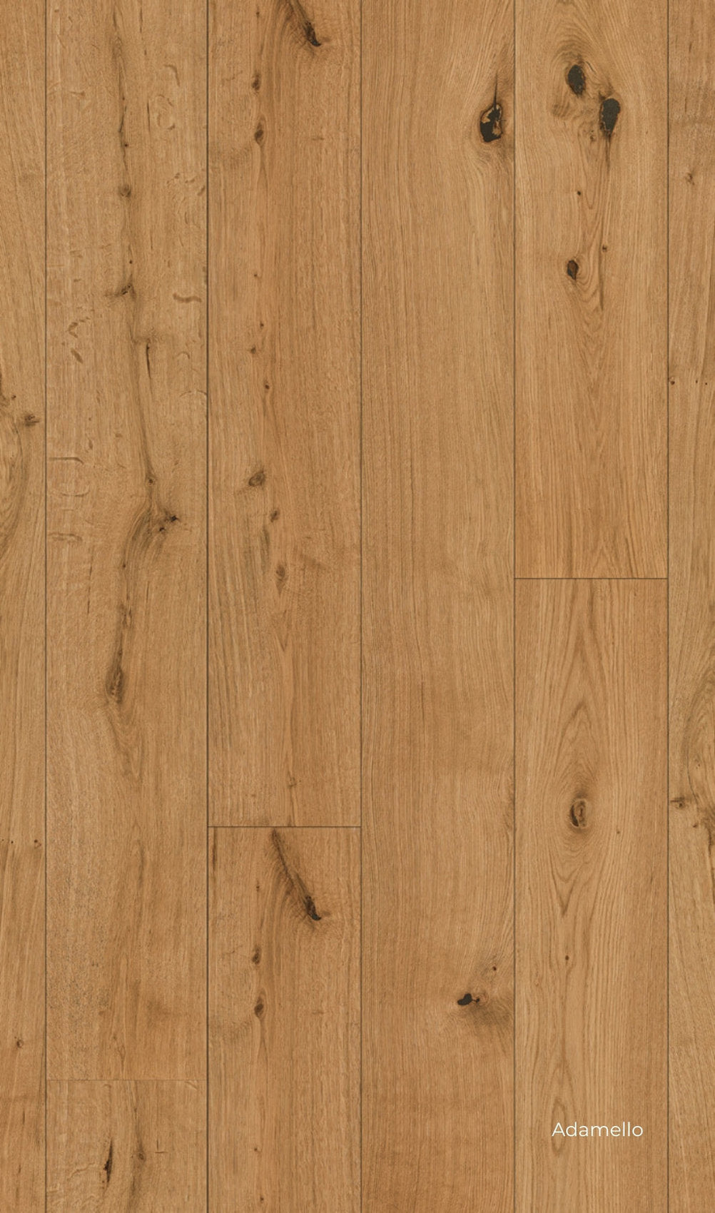 Pavimento in Rovere Adamello Lumbertech Skema con nodi a vista e sfumature chiare