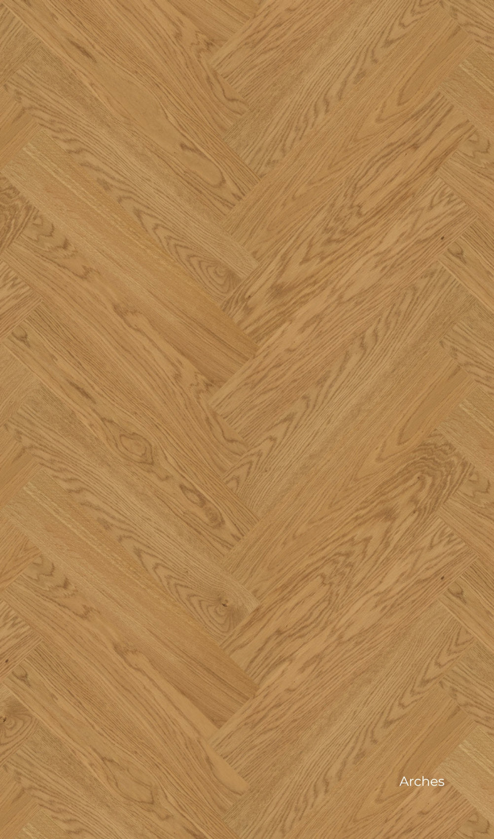 Pavimento a spina Lumbertech Skema in Rovere Arches, superficie chiara con fiammate