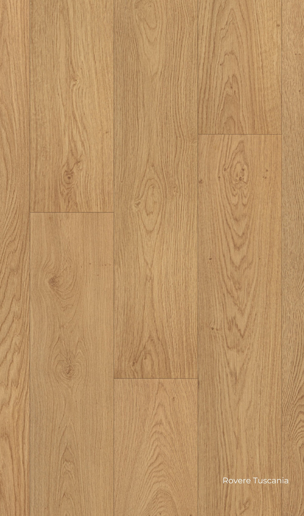 Pavimento in laminato effetto legno e tonalità calda, finitura Rovere Tuscania  Facile+ di Skema