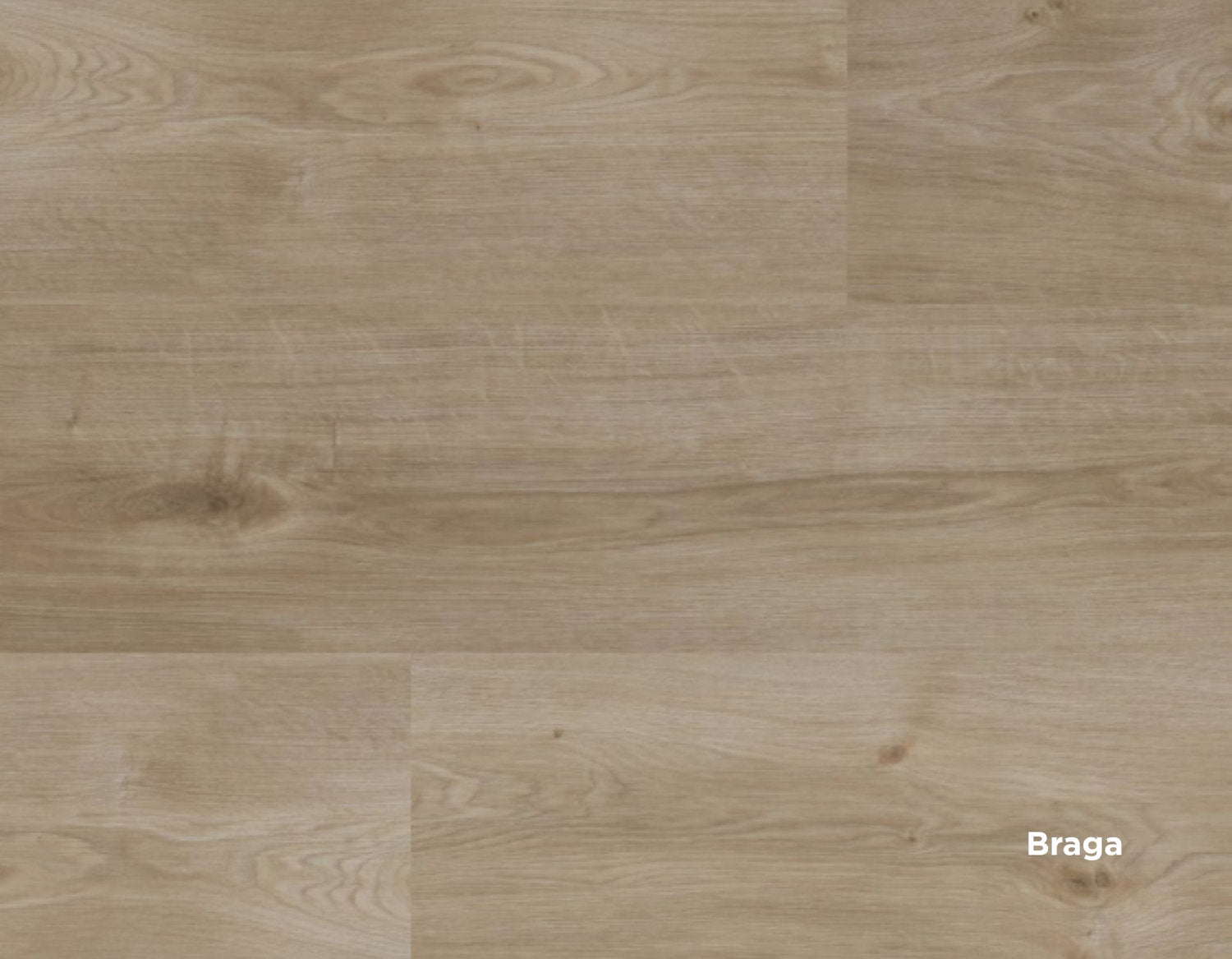 Finitura Braga del pavimento SPC Star Kc Skema, tono chiaro e naturale con venature morbide
