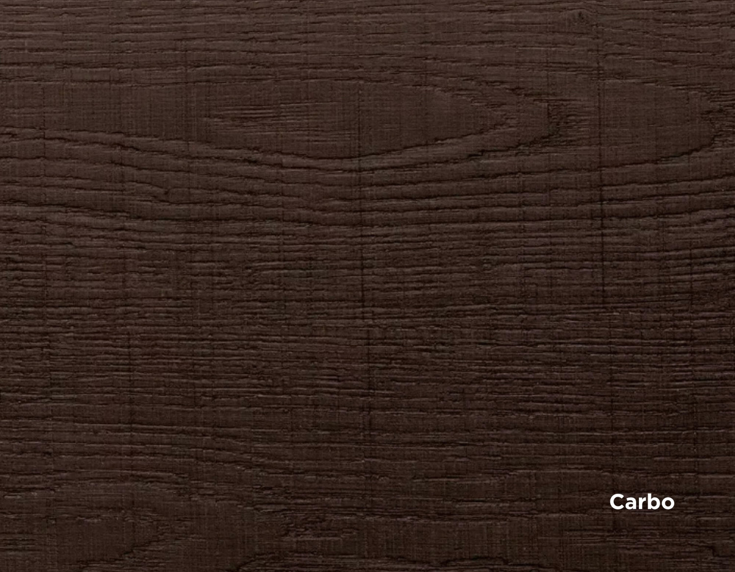 Campione di parquet Yles in rovere smoked finitura Carbo, tonalità scura e venatura viva