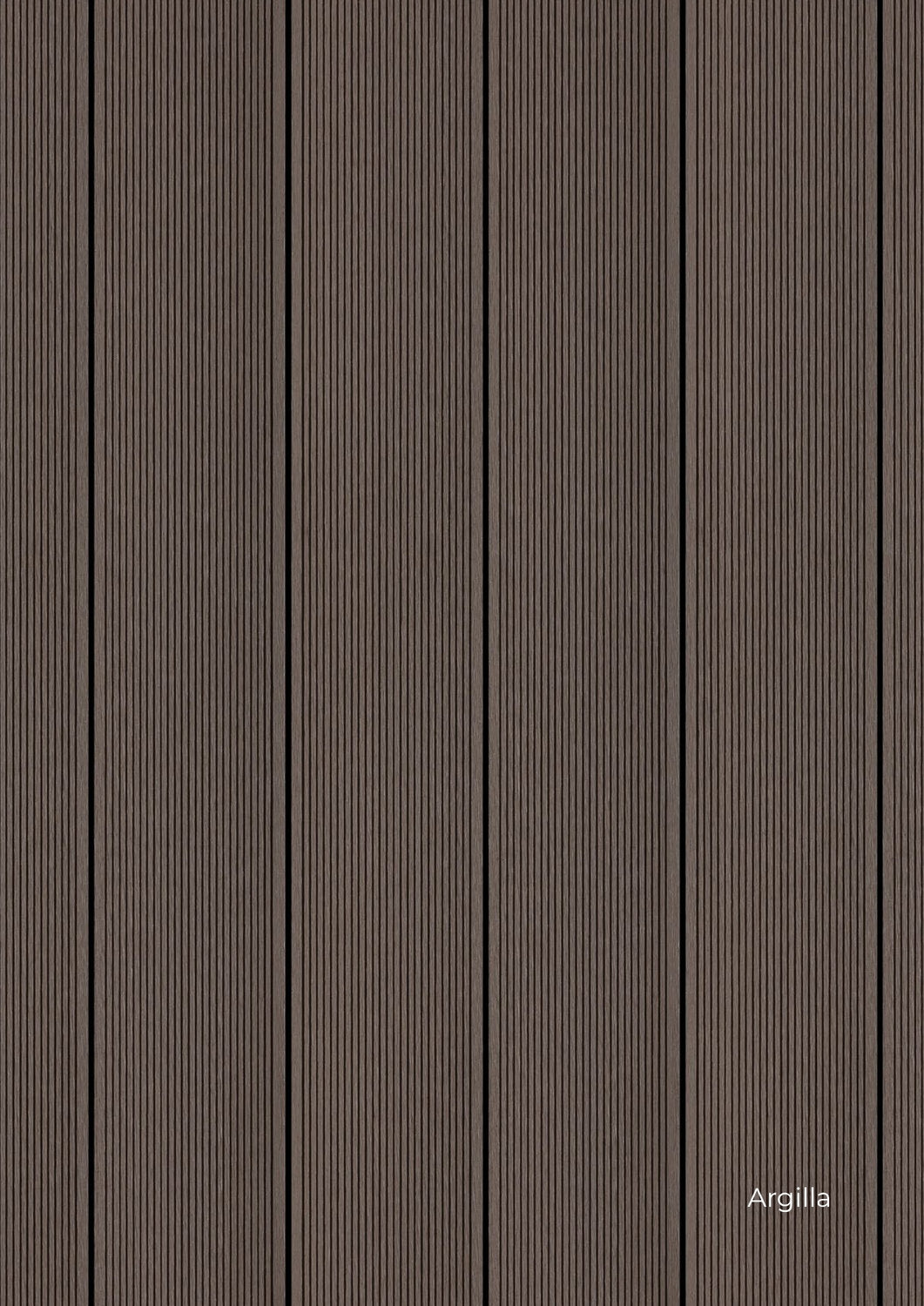 Pavimento esterno WPC Skema Compact Argilla effetto legno, doga piena per terrazze e spazi outdoor ad alto traffico