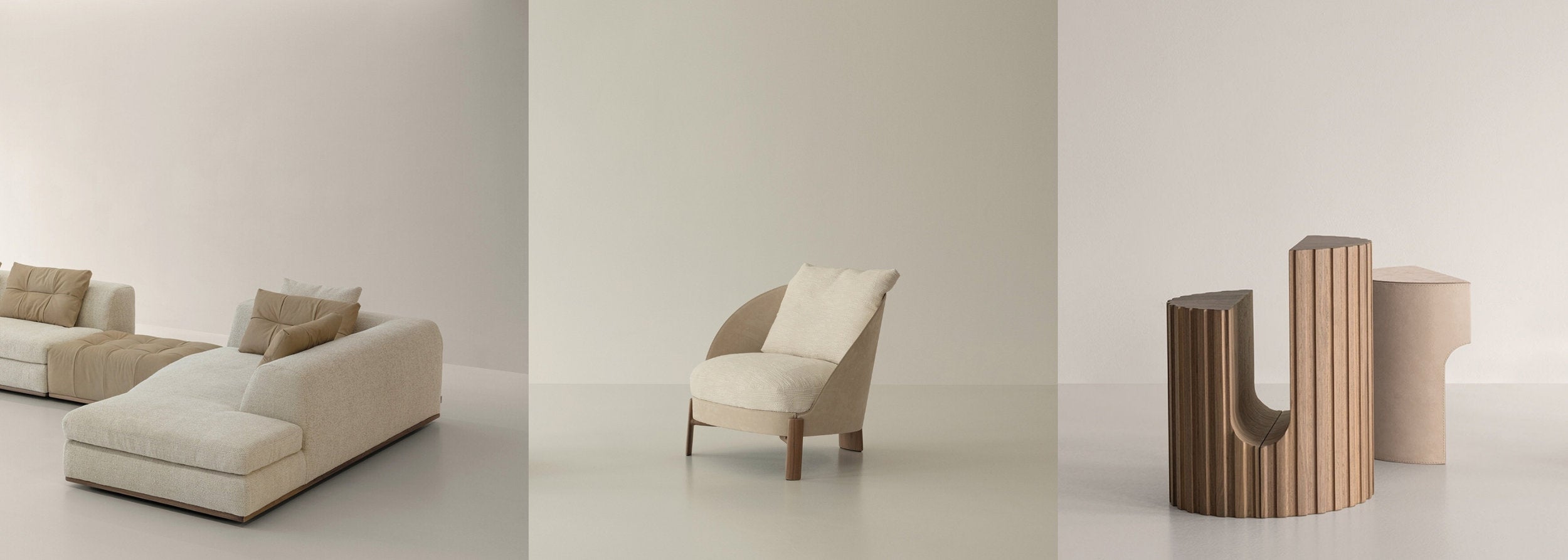 Divani, poltrone e complementi d'arredo contemporanei Cierre1972 selezionati da Atlantico Milano. 