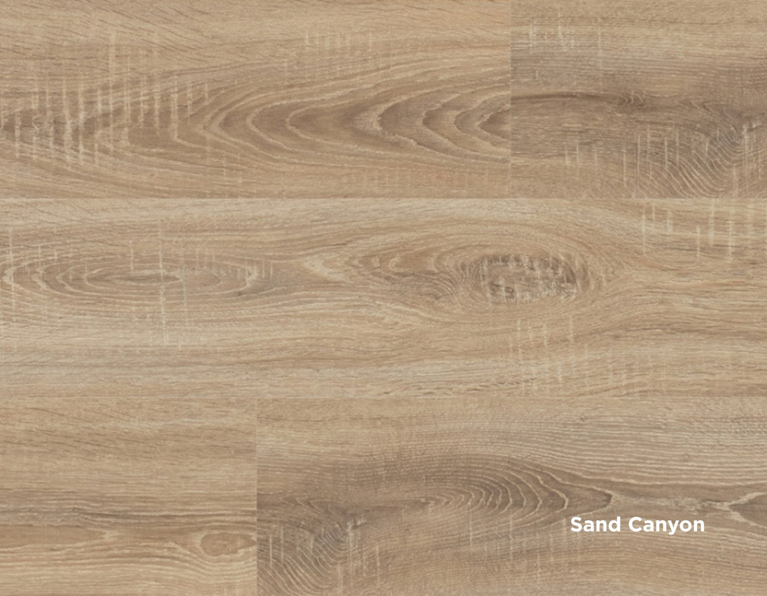 Pavimento in laminato con venature irregolari e tinta sabbia, modello Sand Canyon della linea Skema Facile+