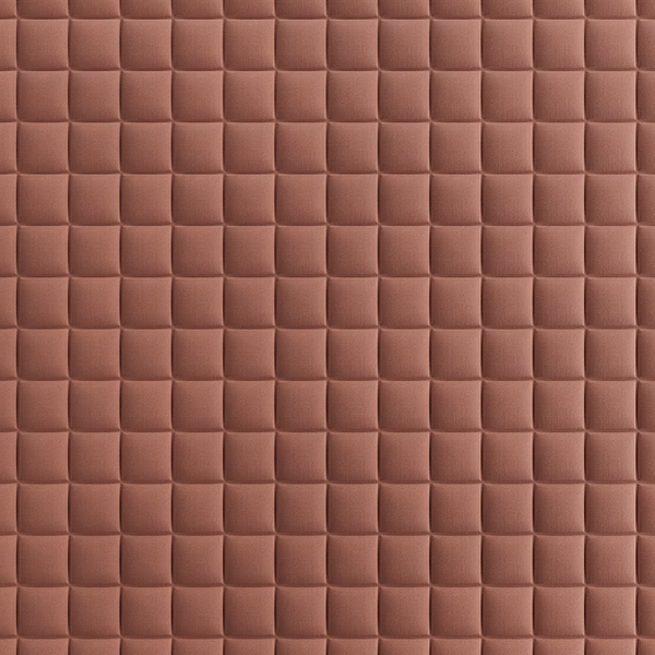 Dettaglio texture pannello fonoassorbente Choco griglia 100x100mm tessuto Trevira CS terracotta