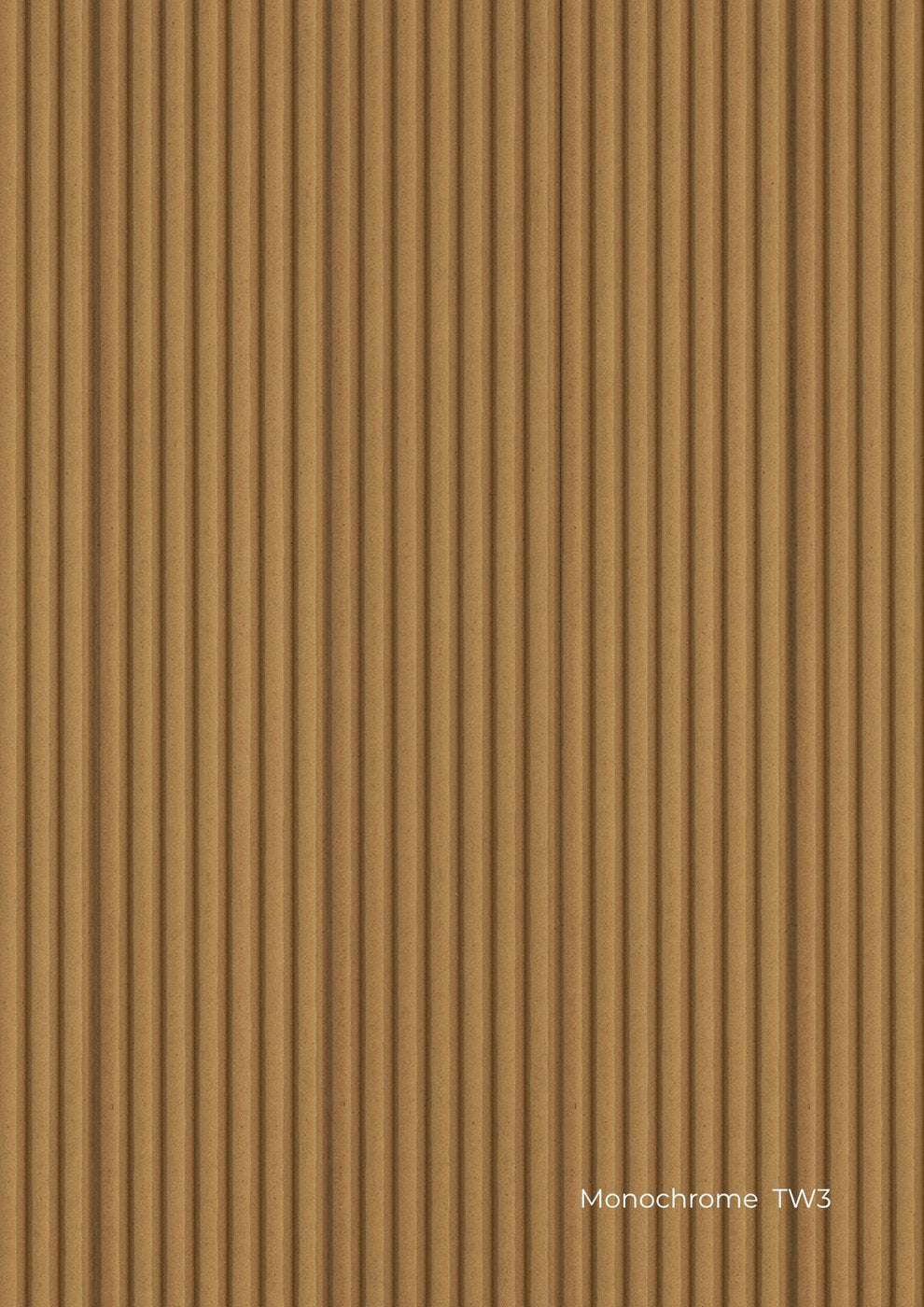 Pannello cannettato arrotondato Tech Wall Skema Monochrome TW3 per rivestimento parete continua senza fughe