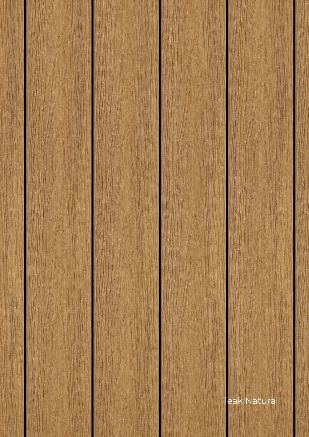 Pavimento outdoor WPC Skema Real teak chiaro, decking effetto legno per terrazzi e bordi piscina