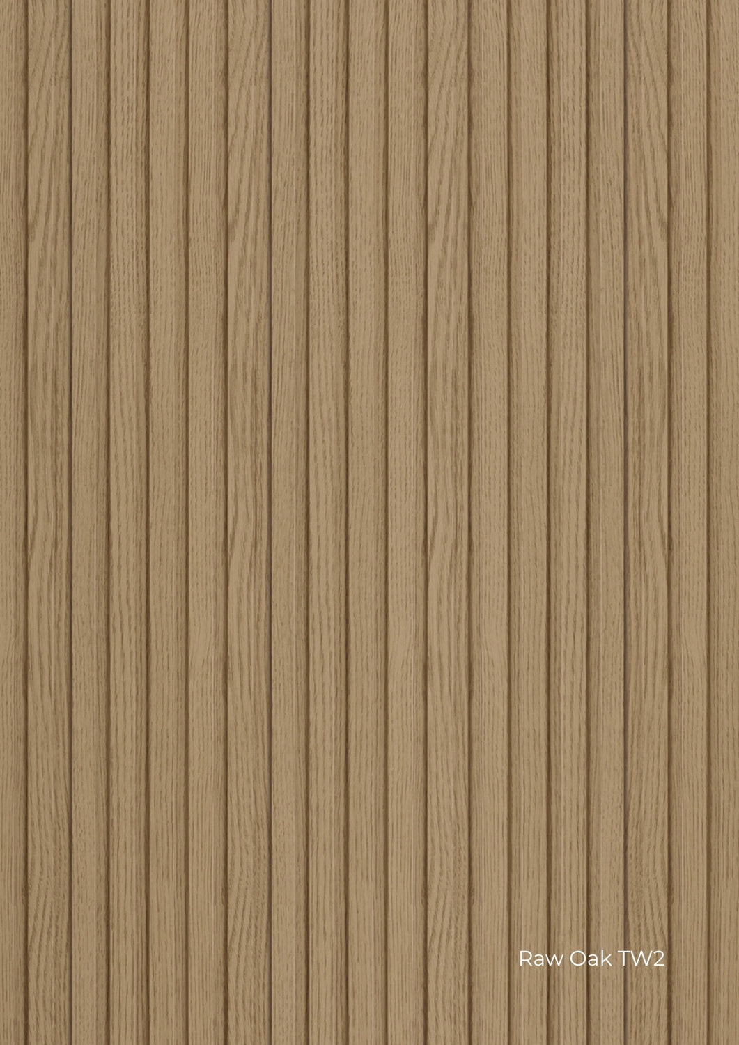 Rivestimento cannettato squadrato Skema Tech Wall Raw Oak TW2 effetto rovere chiaro per pareti