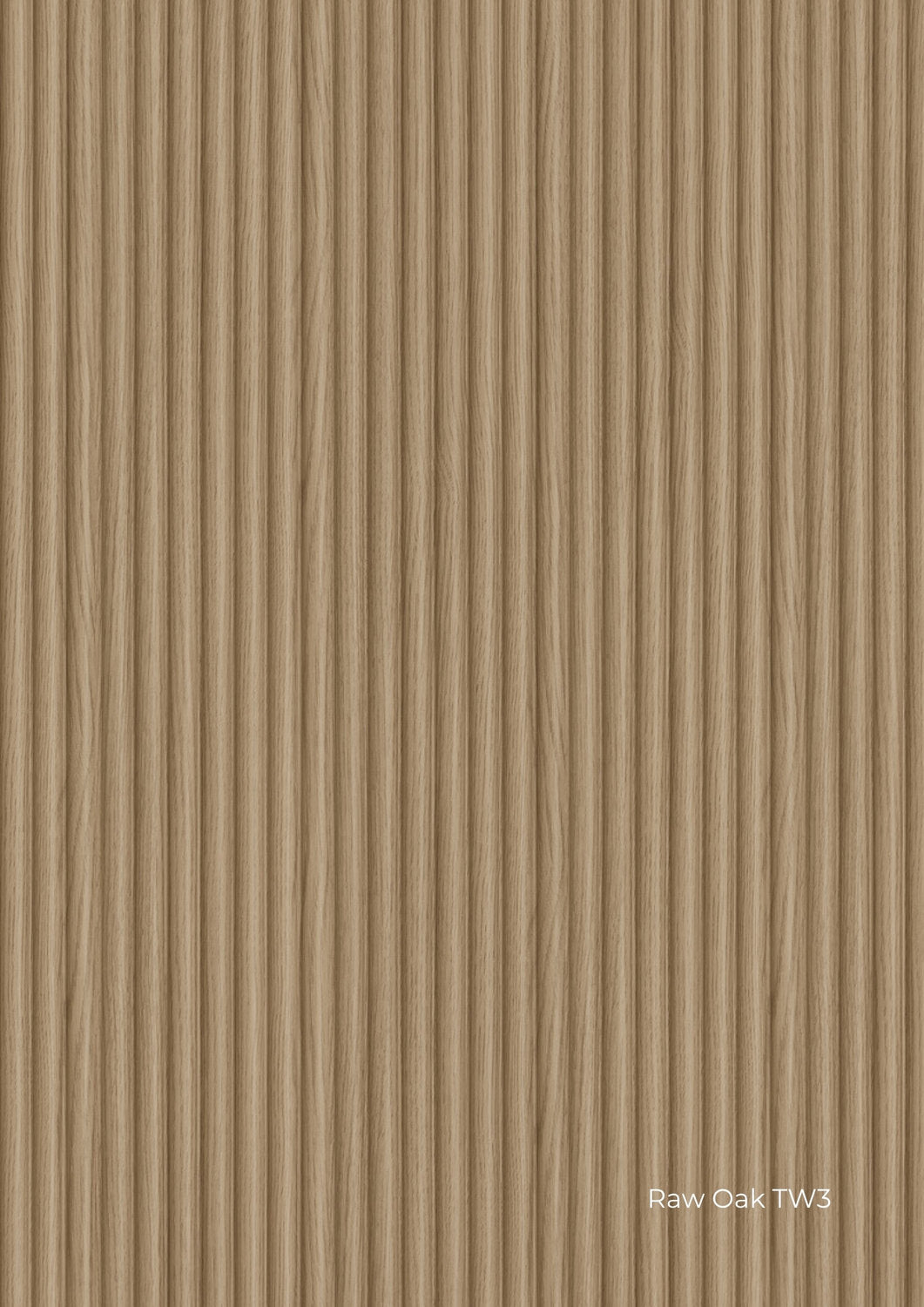 Rivestimento parete cannettato arrotondato Skema Tech Wall Raw Oak TW3 effetto rovere chiaro continuo