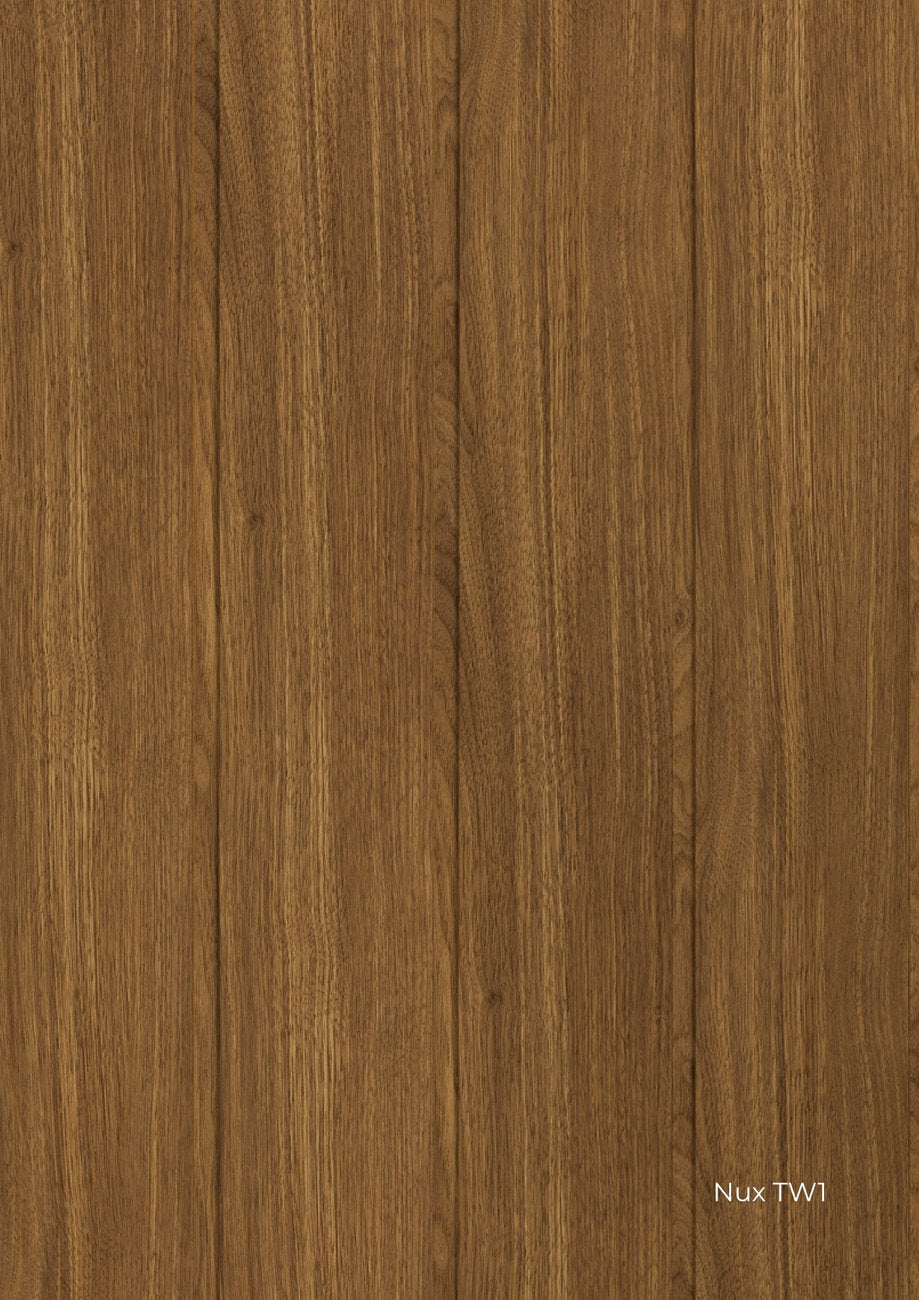 Rivestimento parete effetto legno noce Skema Tech Wall Nux TW1 superficie liscia continua