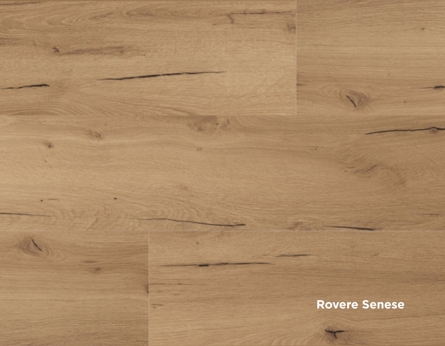 Superficie in laminato effetto rovere rustico, con fessurazioni scure, modello Rovere Senese di Skema Facile+
