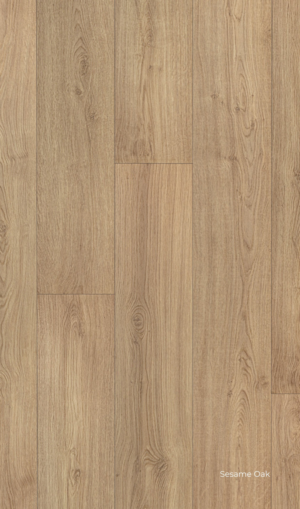 Pavimento laminato effetto legno Sesame Oak Prestige Gold Skema, finitura beige freddo
