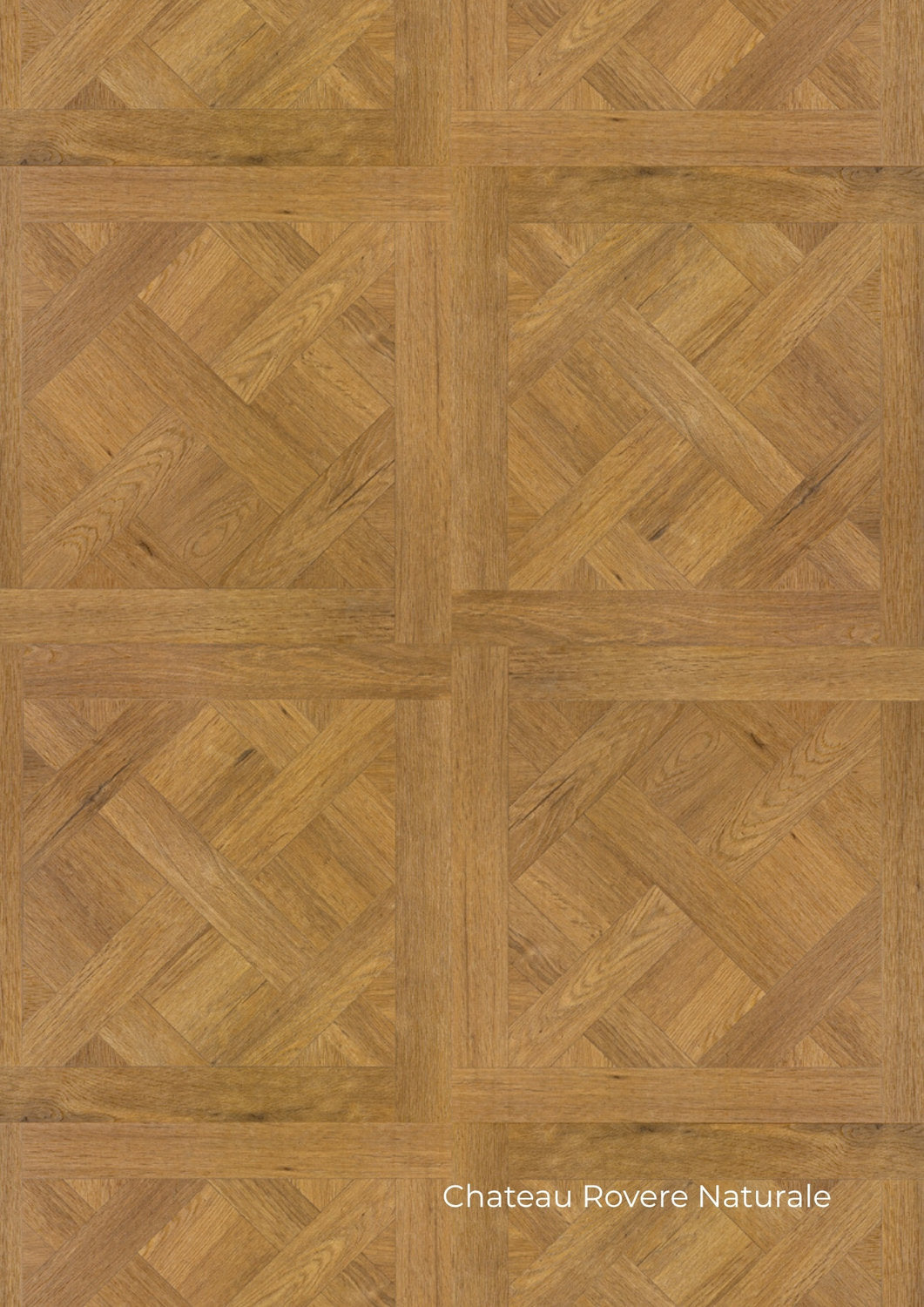 Dettaglio posa Chateau in laminato effetto rovere naturale della collezione Syncro Parquet Skema 